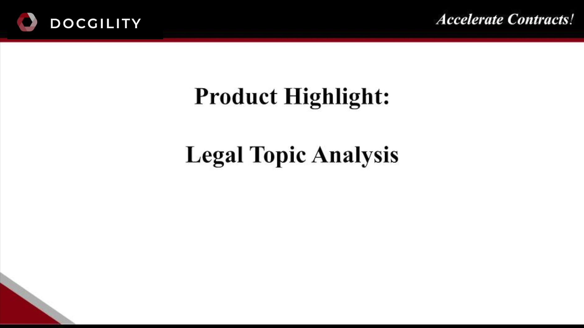 Highlight 1 - Legal Topic Analysis